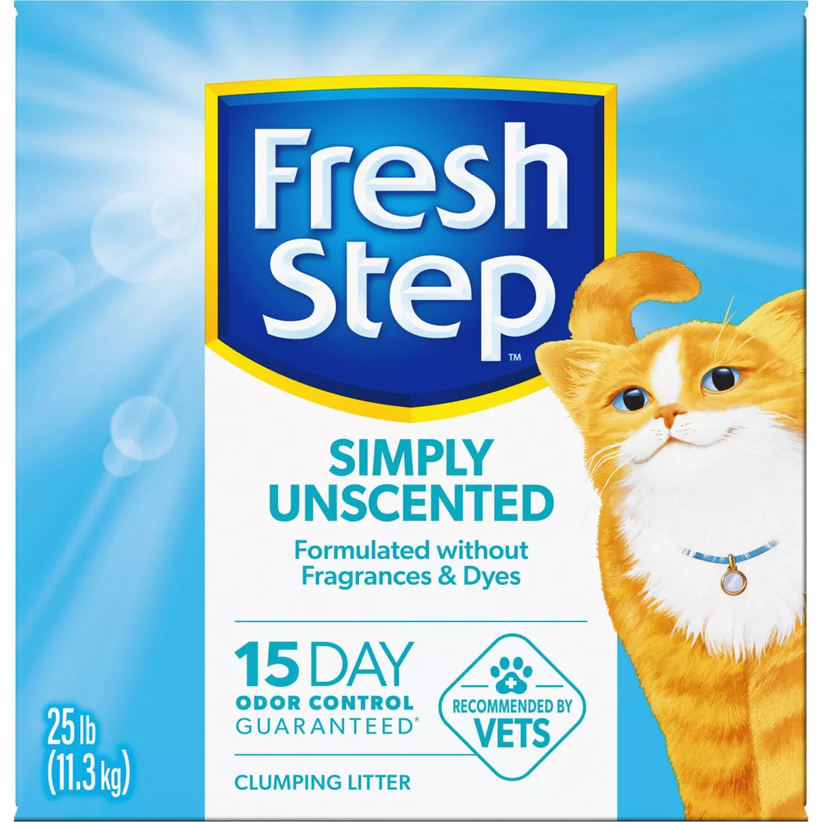 Simply Unscented Litter - Clumping Cat Litter - 25Lbs