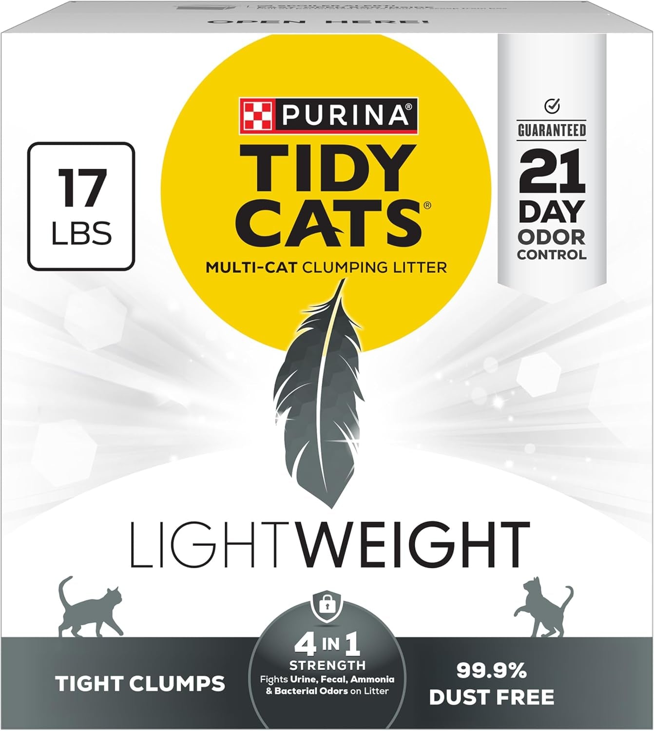 Multi Cat, Clumping Cat Litter, Lightweight 4-In-1 Strength
