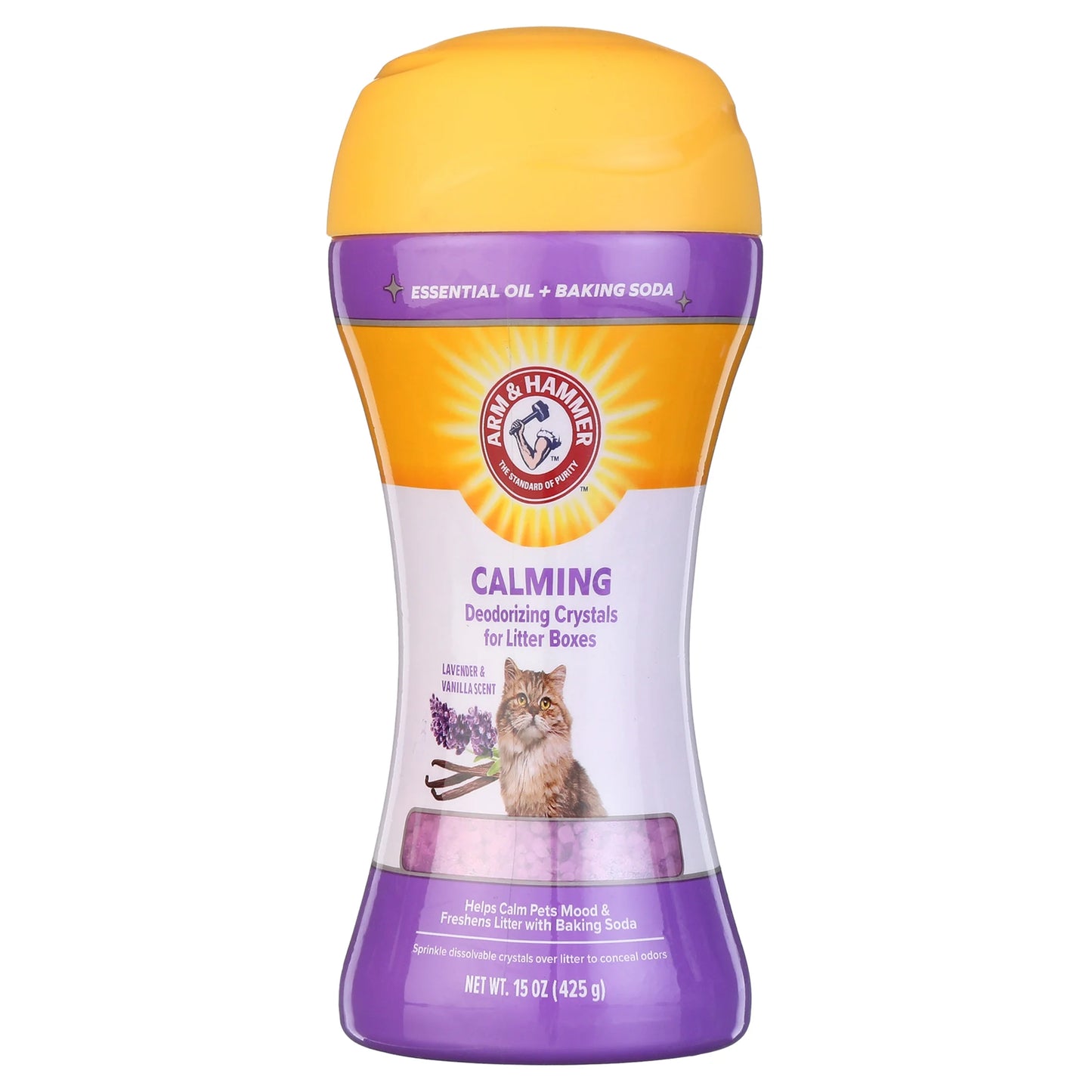 Cat Litter Deodorizing Crystals, Lavender & Vanilla Scent 15 Oz (2 Pack)