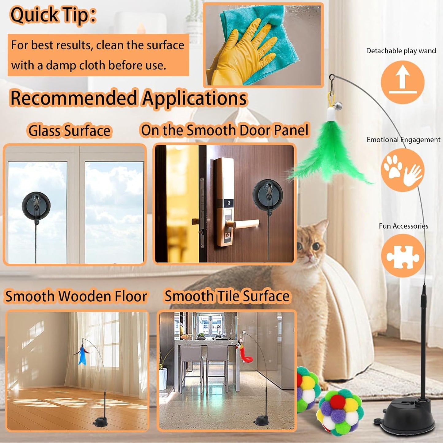 4-In-1 Interactive Cat Toys Set