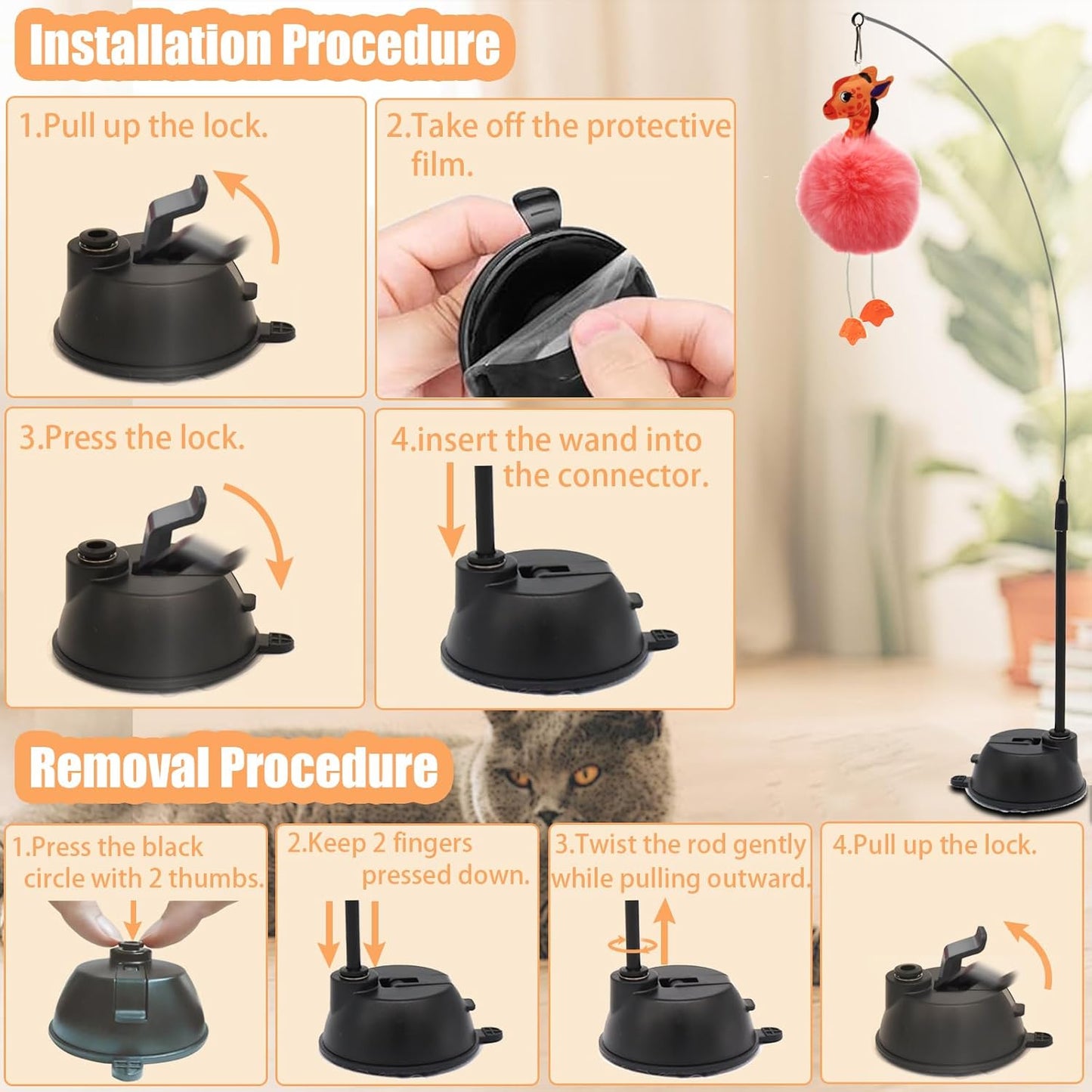 4-In-1 Interactive Cat Toys Set
