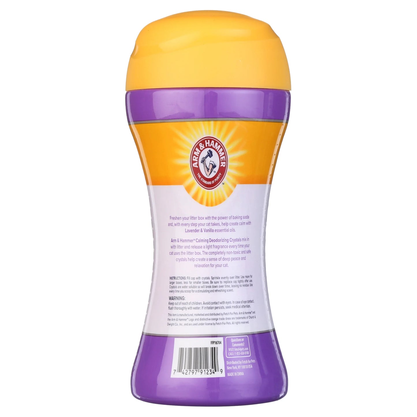 Cat Litter Deodorizing Crystals, Lavender & Vanilla Scent 15 Oz (2 Pack)