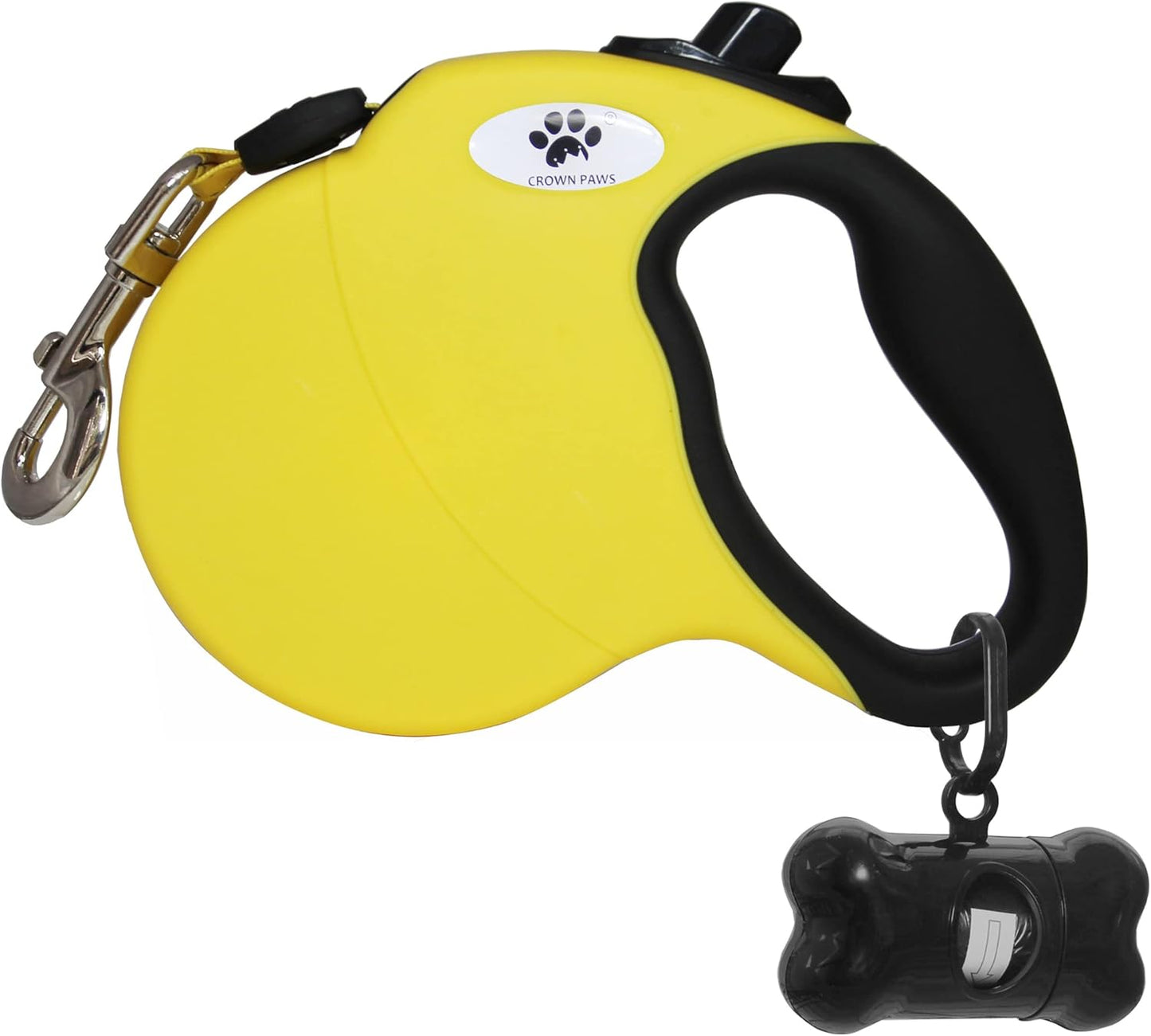 16 Ft Retractable Dog Leash for Large Dogs up to 110 Lbs,Tangle-Free Nylon Tape,Black L