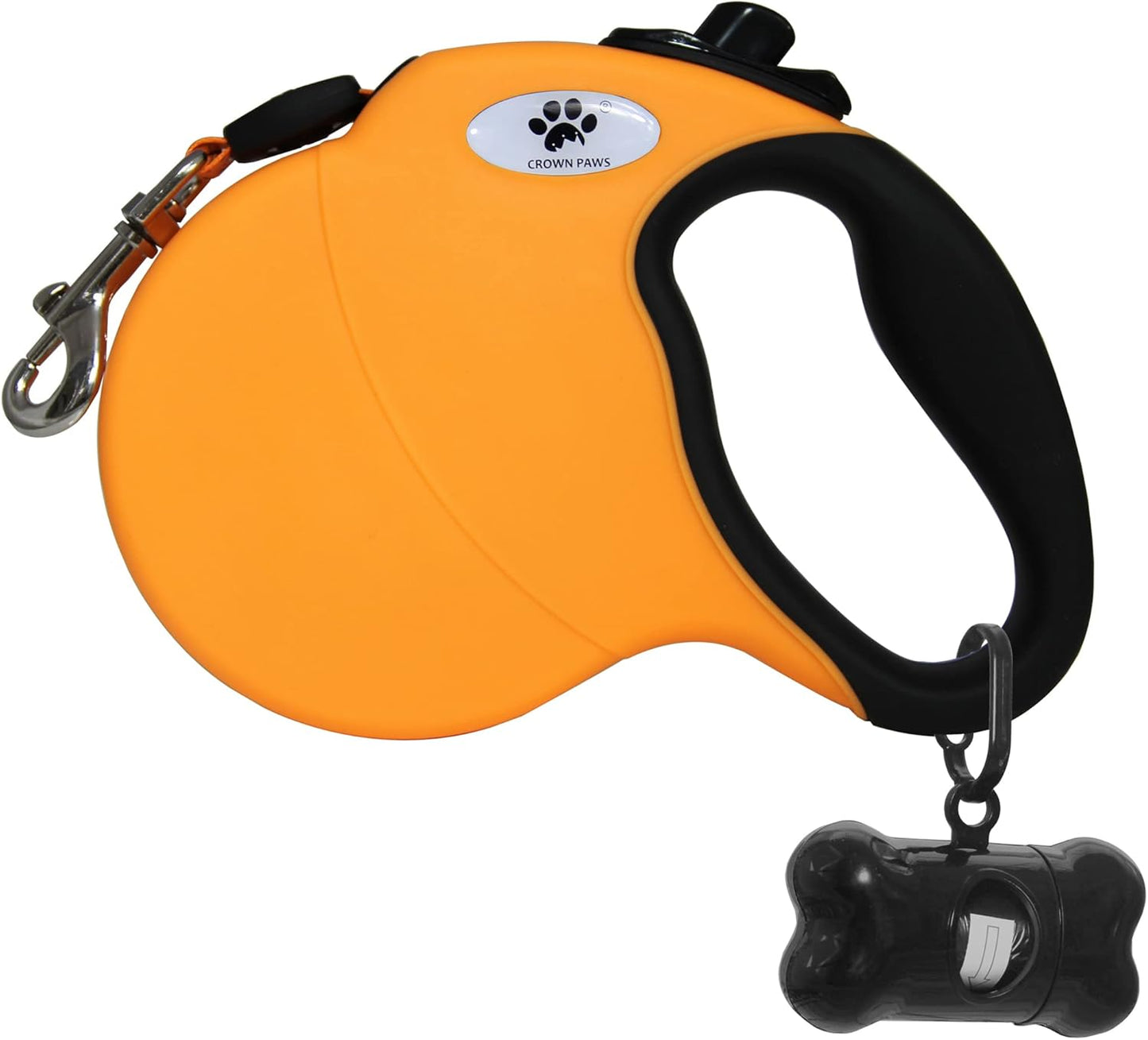 16 Ft Retractable Dog Leash for Large Dogs up to 110 Lbs,Tangle-Free Nylon Tape,Black L