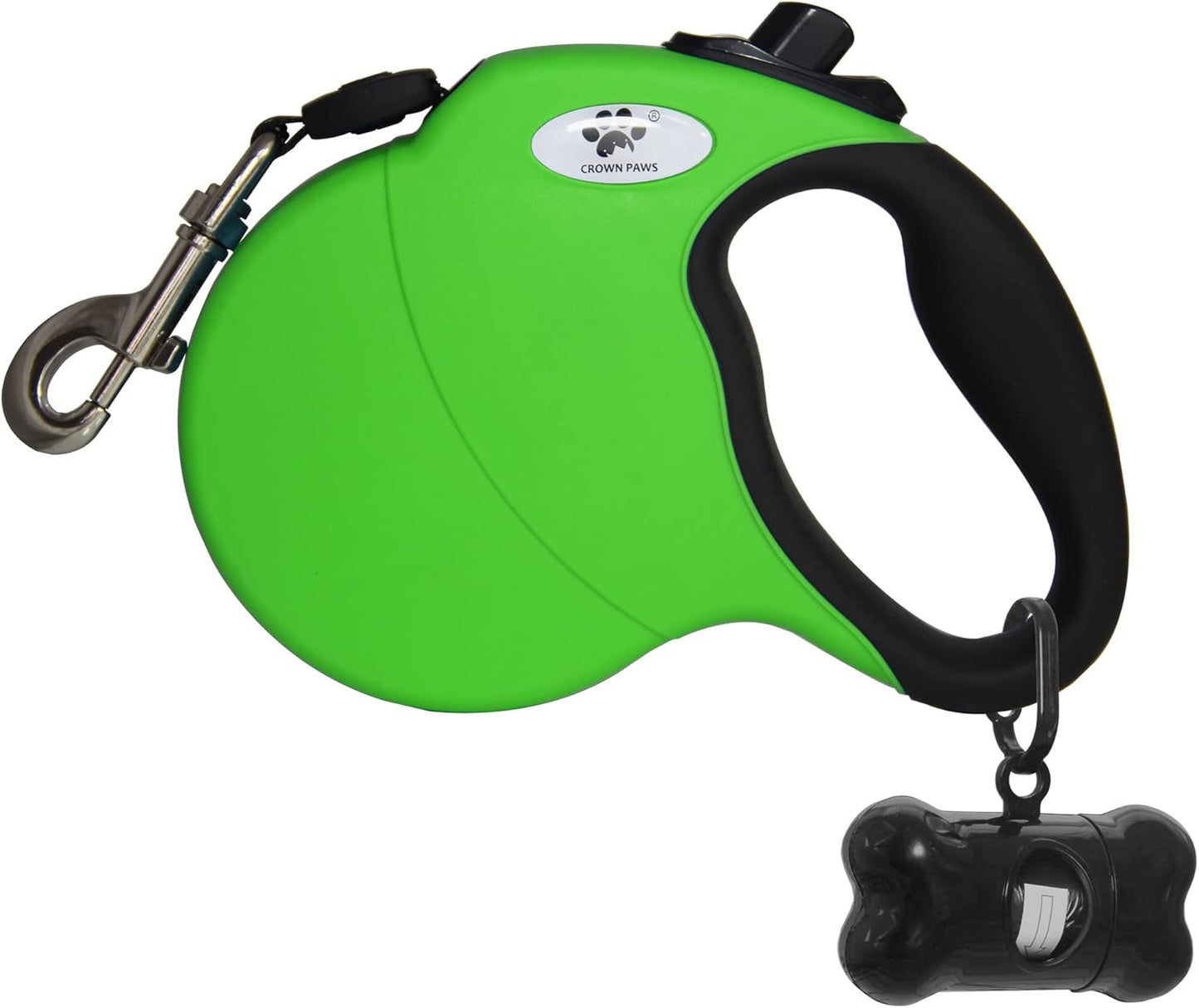 16 Ft Retractable Dog Leash for Large Dogs up to 110 Lbs,Tangle-Free Nylon Tape,Black L