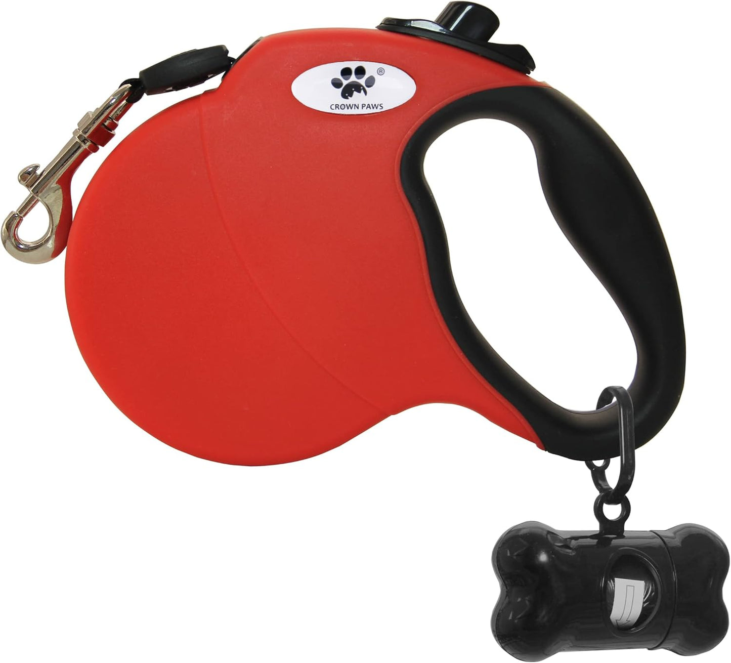 16 Ft Retractable Dog Leash for Large Dogs up to 110 Lbs,Tangle-Free Nylon Tape,Black L