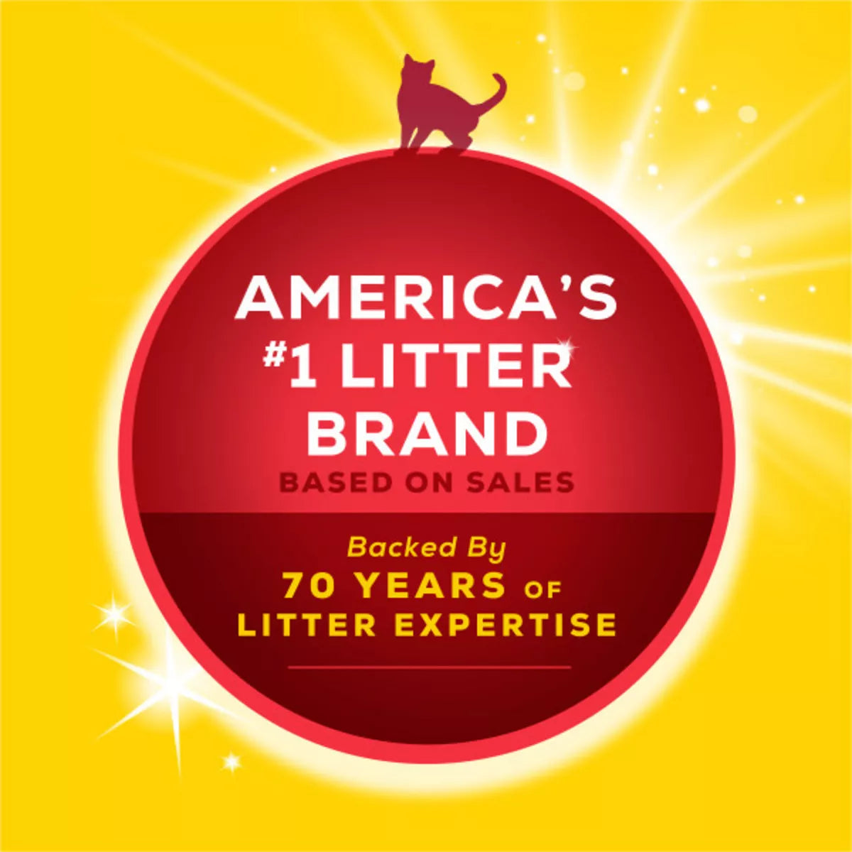 24/7 Performance Clumping Scoop Cat & Kitty Litter for Multiple Cats - 35Lbs