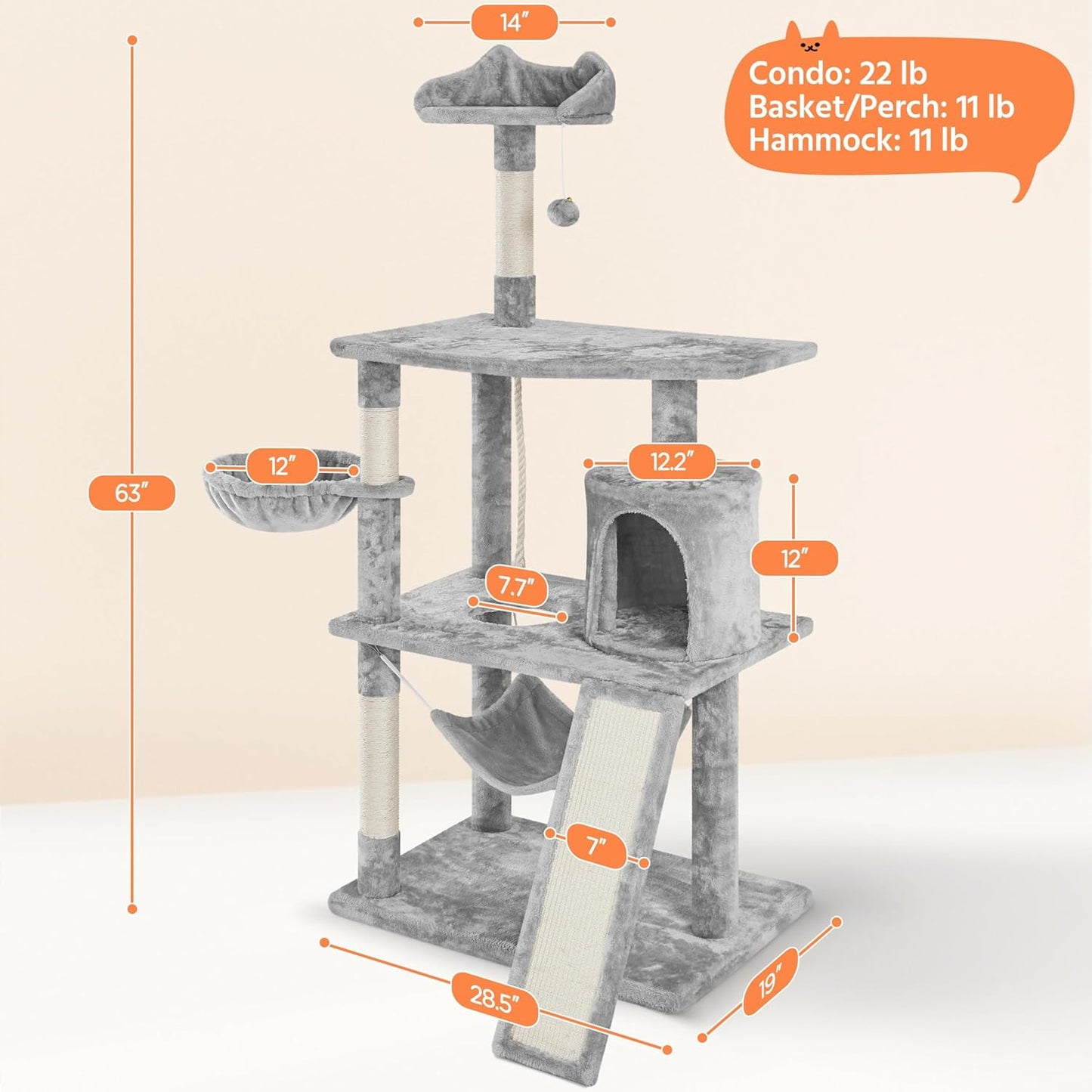 Cat Tree Tower Condo