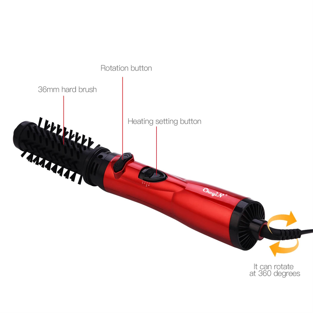 Hair Dryer Brush 2 in 1 Curling - Straightening Styling Auto-Rotating Volumizer