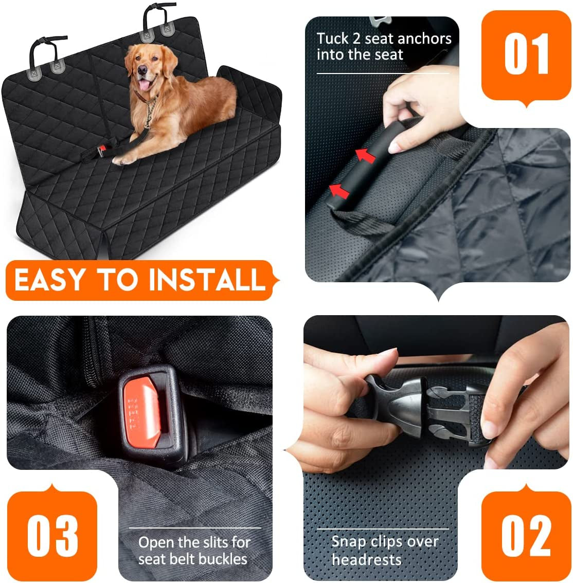 Premium Waterproof Dog Seat Cover