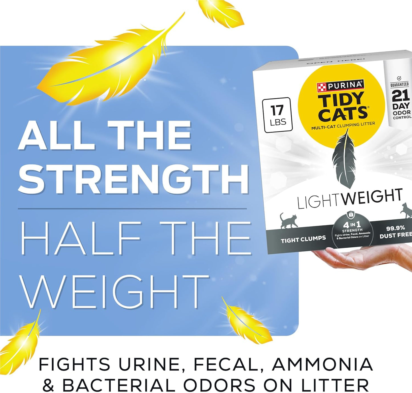 Multi Cat, Clumping Cat Litter, Lightweight 4-In-1 Strength