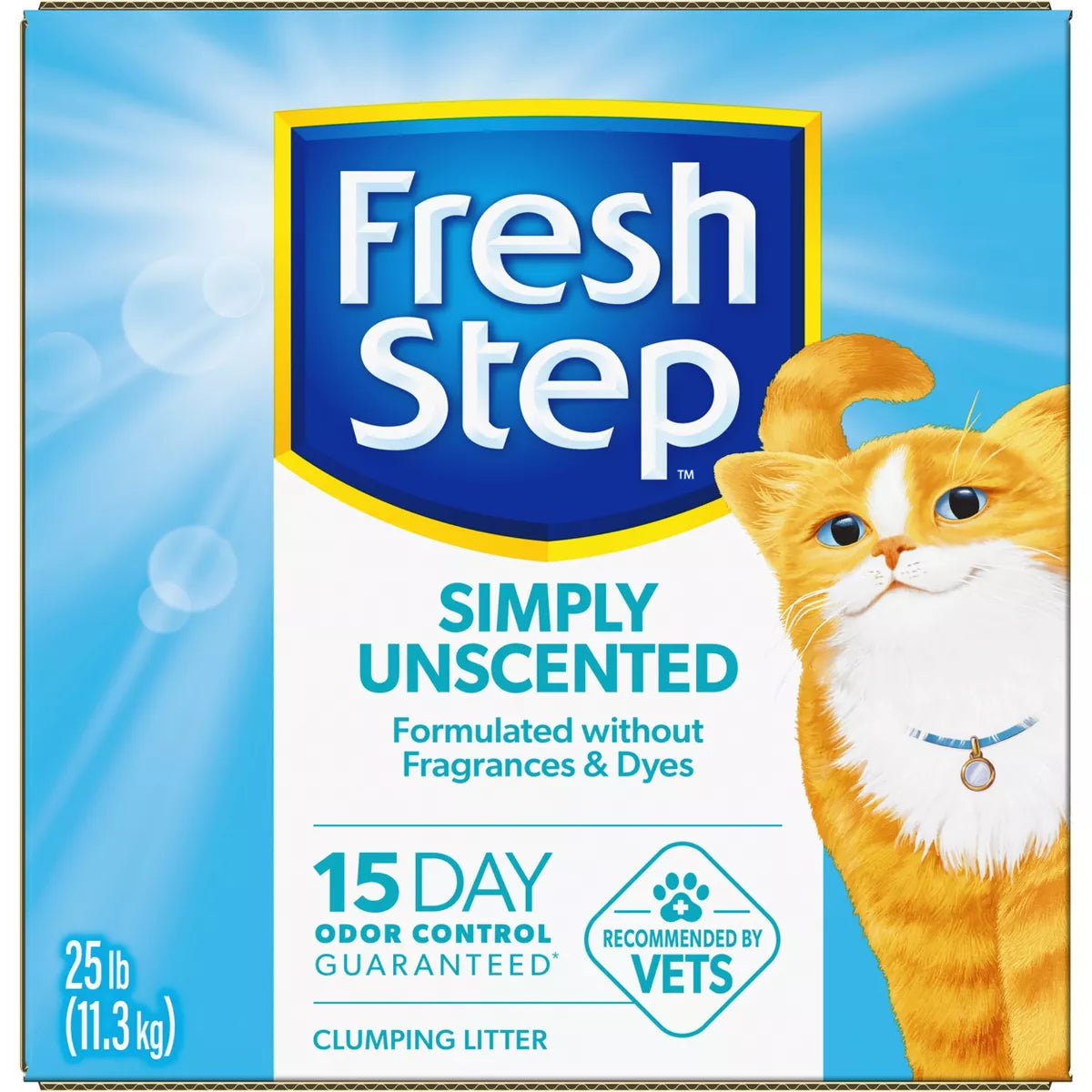 Simply Unscented Litter - Clumping Cat Litter - 25Lbs