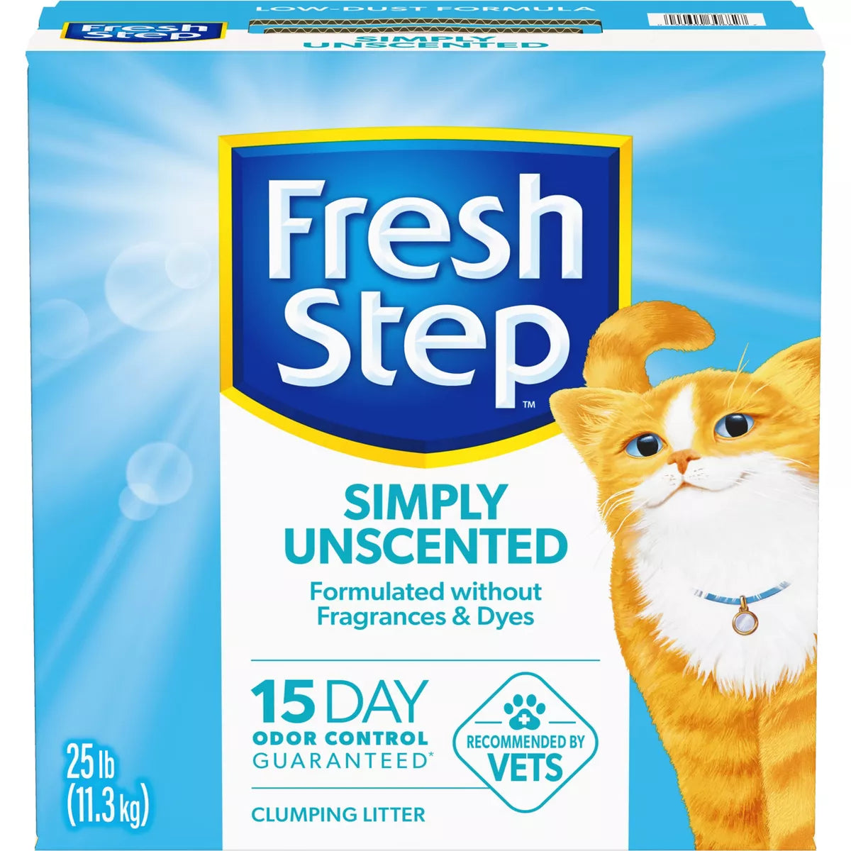 Simply Unscented Litter - Clumping Cat Litter - 25Lbs