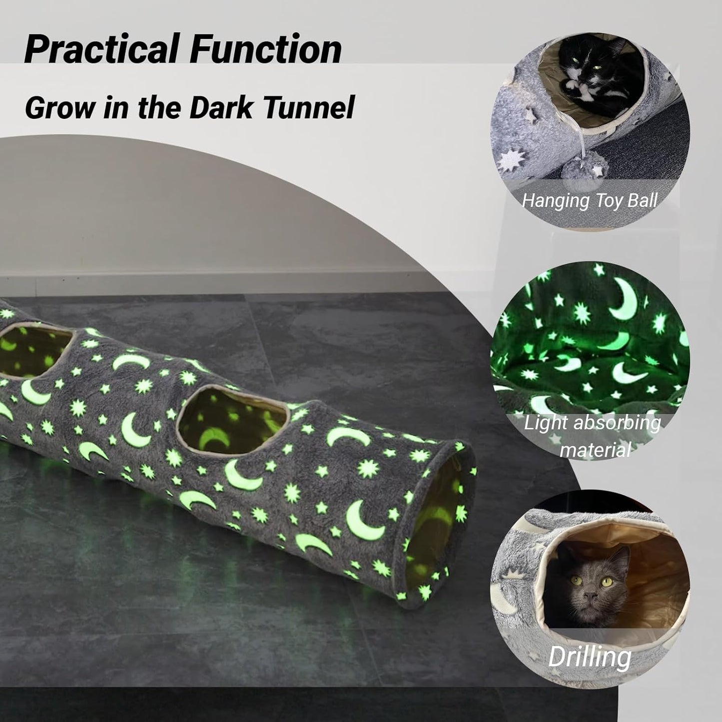 Cat Tunnel With LED