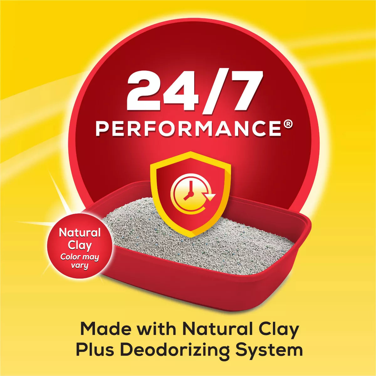 24/7 Performance Clumping Scoop Cat & Kitty Litter for Multiple Cats - 35Lbs