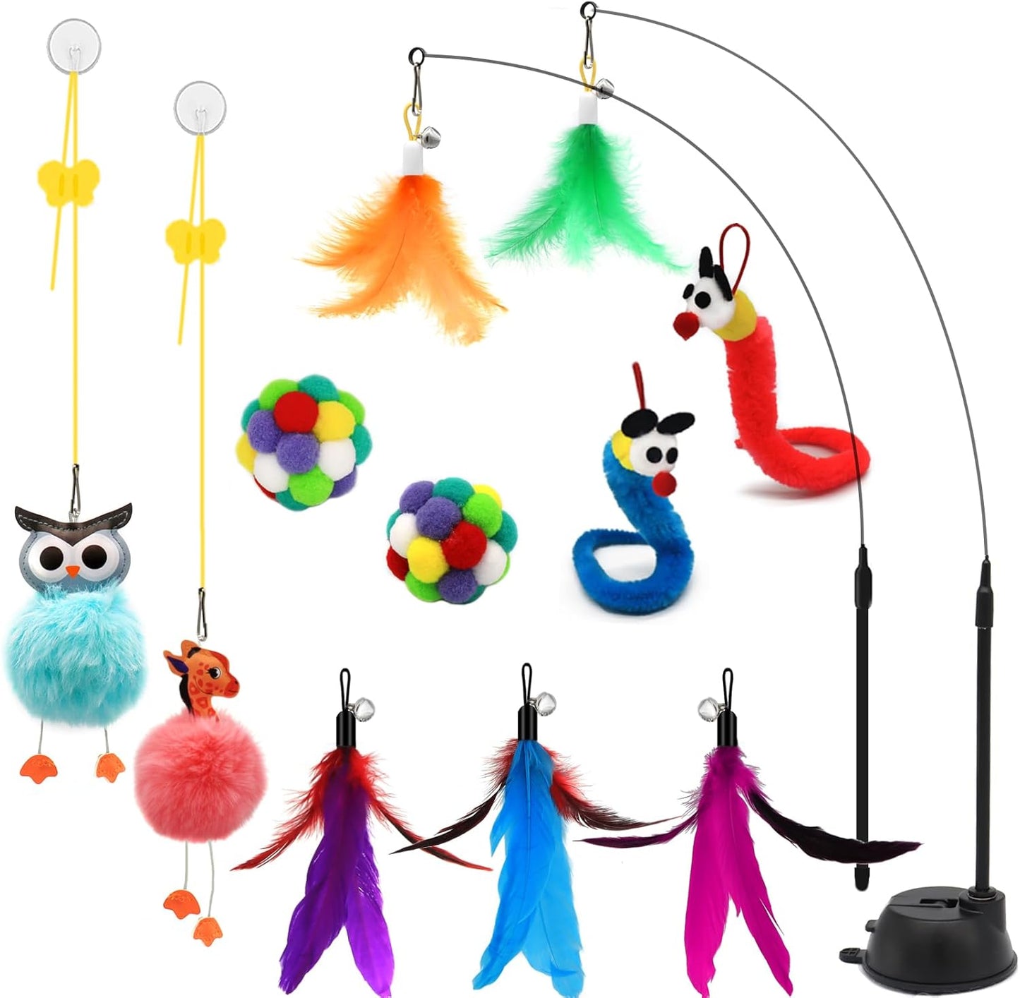 4-In-1 Interactive Cat Toys Set