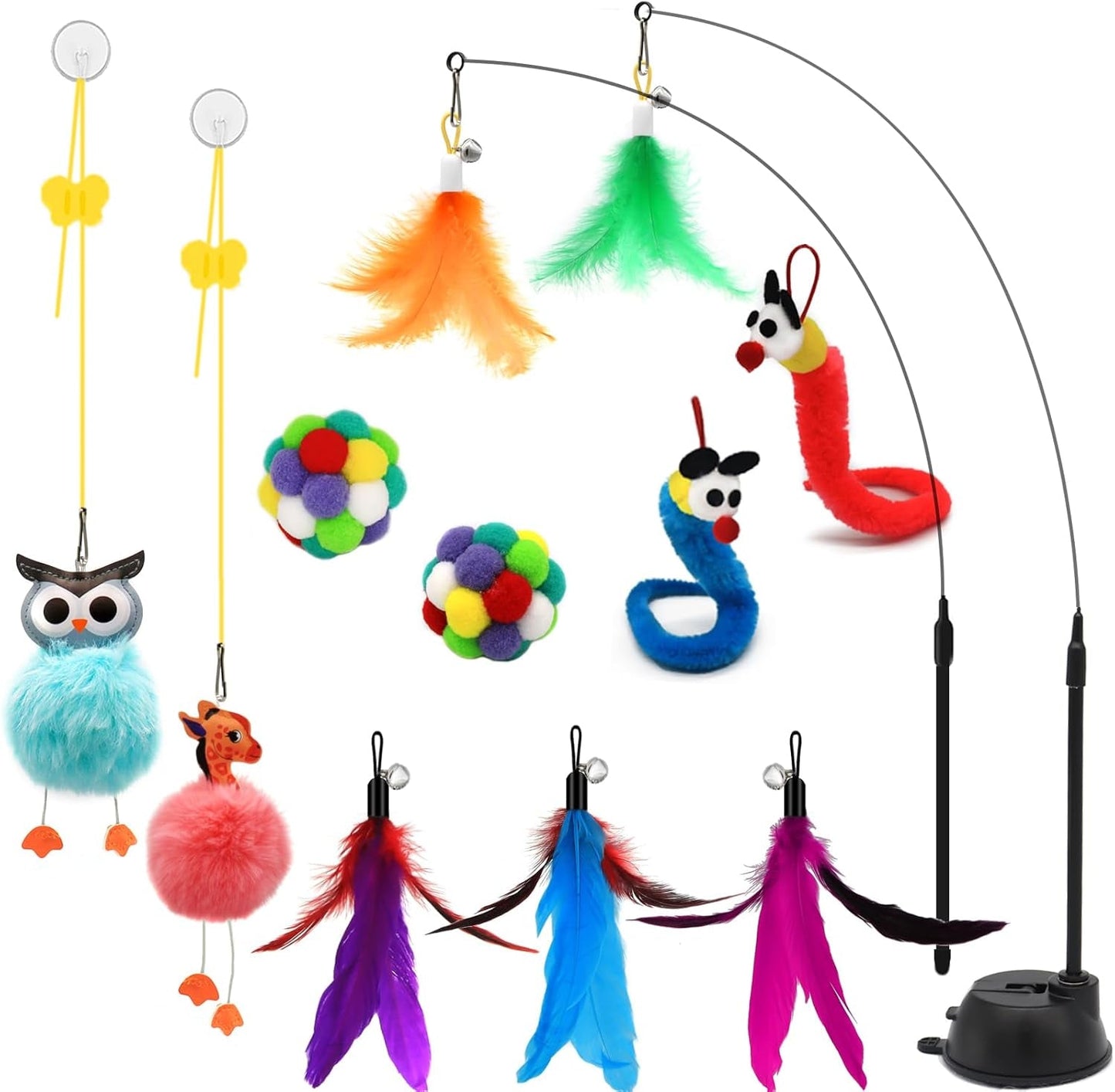 4-In-1 Interactive Cat Toys Set