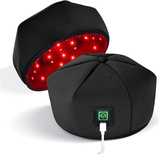 Red Light Therapy Hat near Infrared LED Treatment Cap for Hair Growth Head Relaxation Scalp Relief