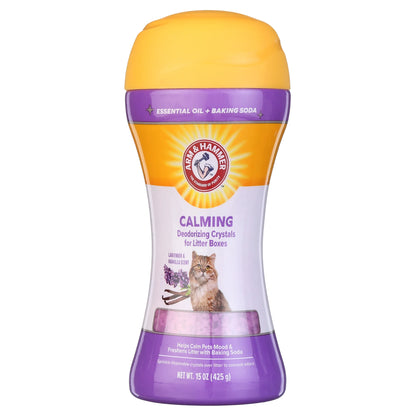 Cat Litter Deodorizing Crystals, Lavender & Vanilla Scent 15 Oz (2 Pack)