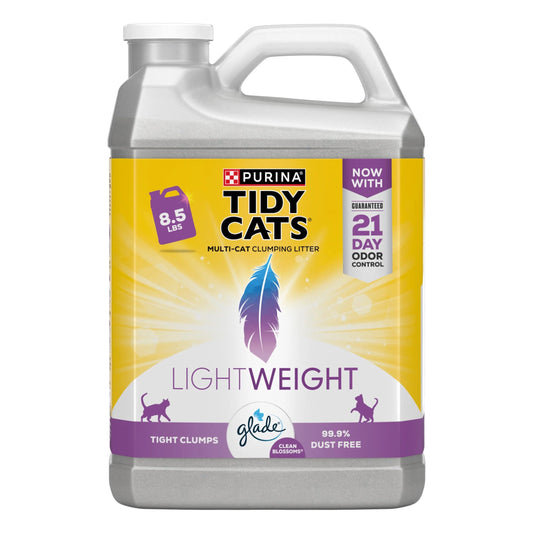 Lightweight Clumping Cat Litter, Low Dust, 24/7 Odor Control, 8.5 Lb. Jug