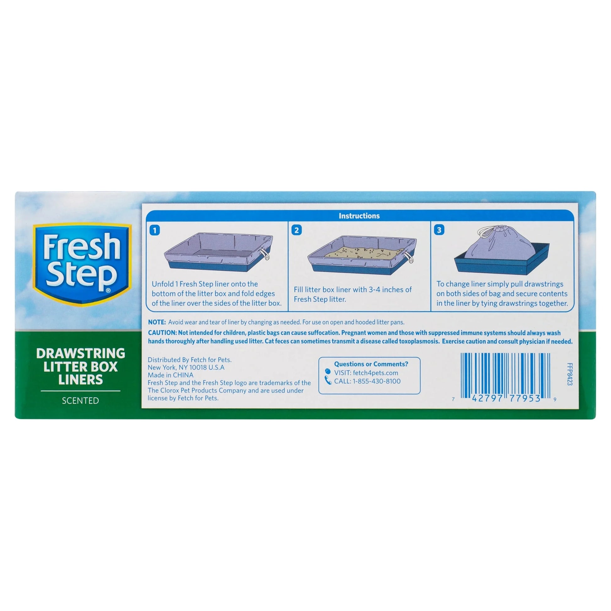 Drawstring Litter Box Liners Scented