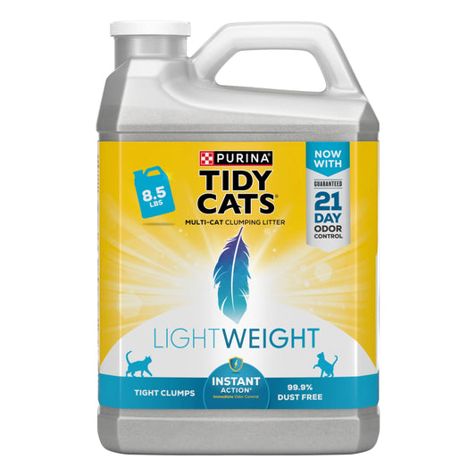 Lightweight Clumping Cat Litter, Low Dust, 24/7 Odor Control, 8.5 Lb. Jug