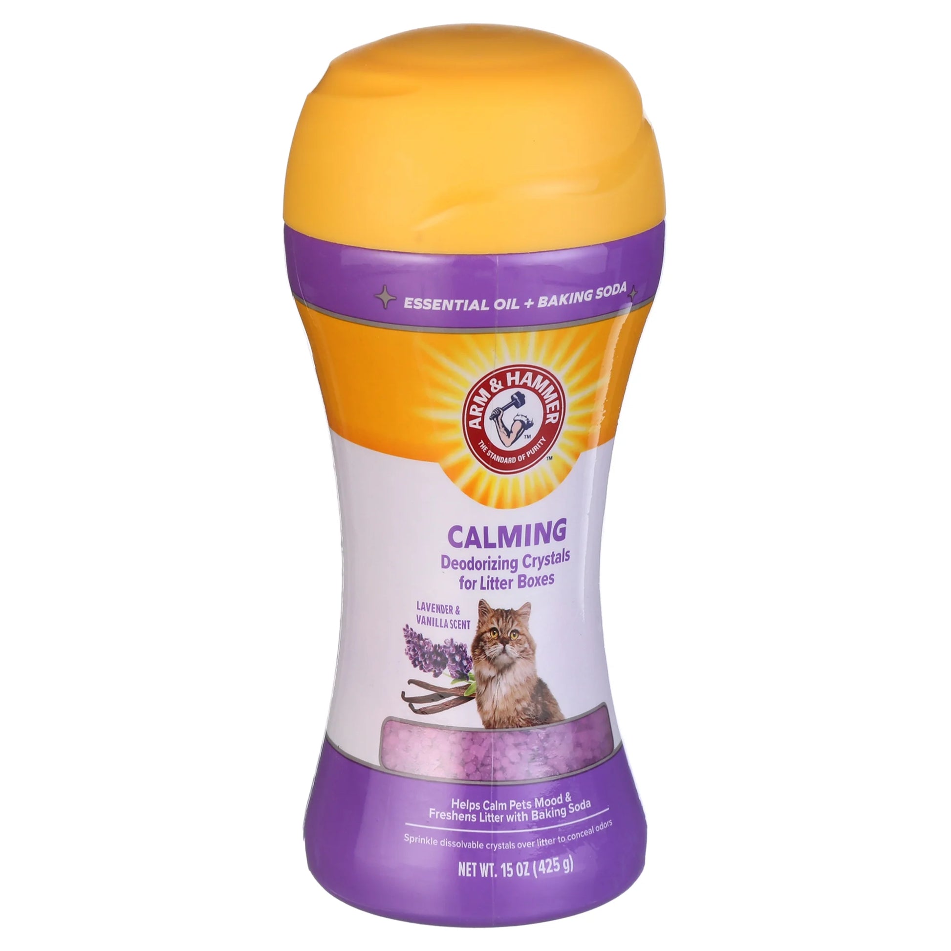 Cat Litter Deodorizing Crystals, Lavender & Vanilla Scent 15 Oz (2 Pack)