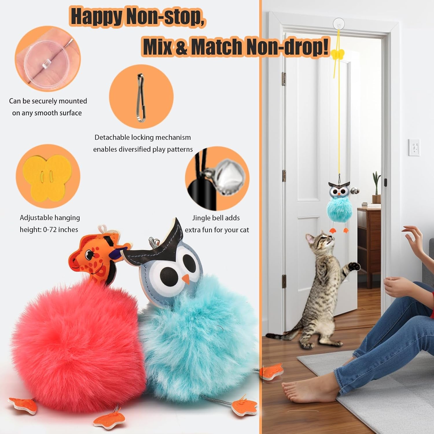 4-In-1 Interactive Cat Toys Set