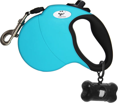 16 Ft Retractable Dog Leash for Large Dogs up to 110 Lbs,Tangle-Free Nylon Tape,Black L