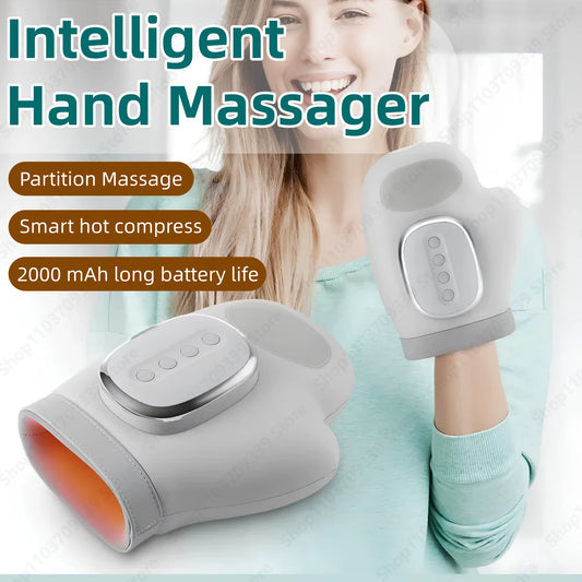 Hand Massager with Heat Compression Therapy, Pain Relief Glove