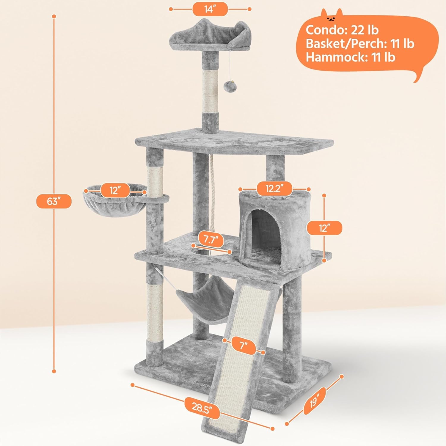 Cat Tree Tower Condo