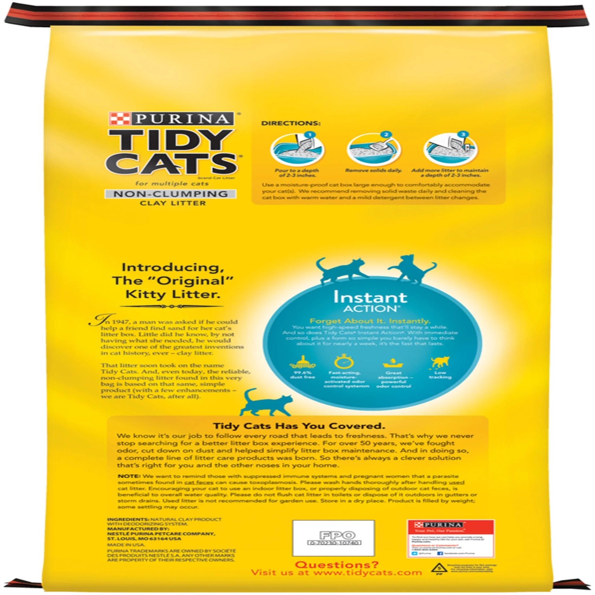 Purina Instant Action Non-Clumping Cat Litter Deodorizer