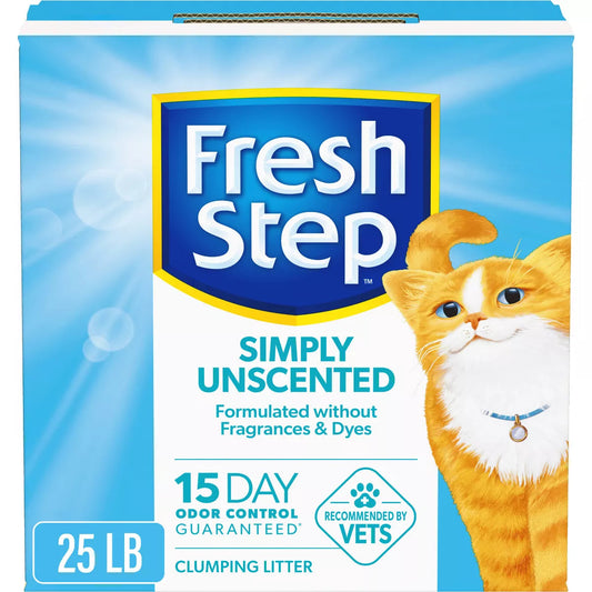 Simply Unscented Litter - Clumping Cat Litter - 25Lbs