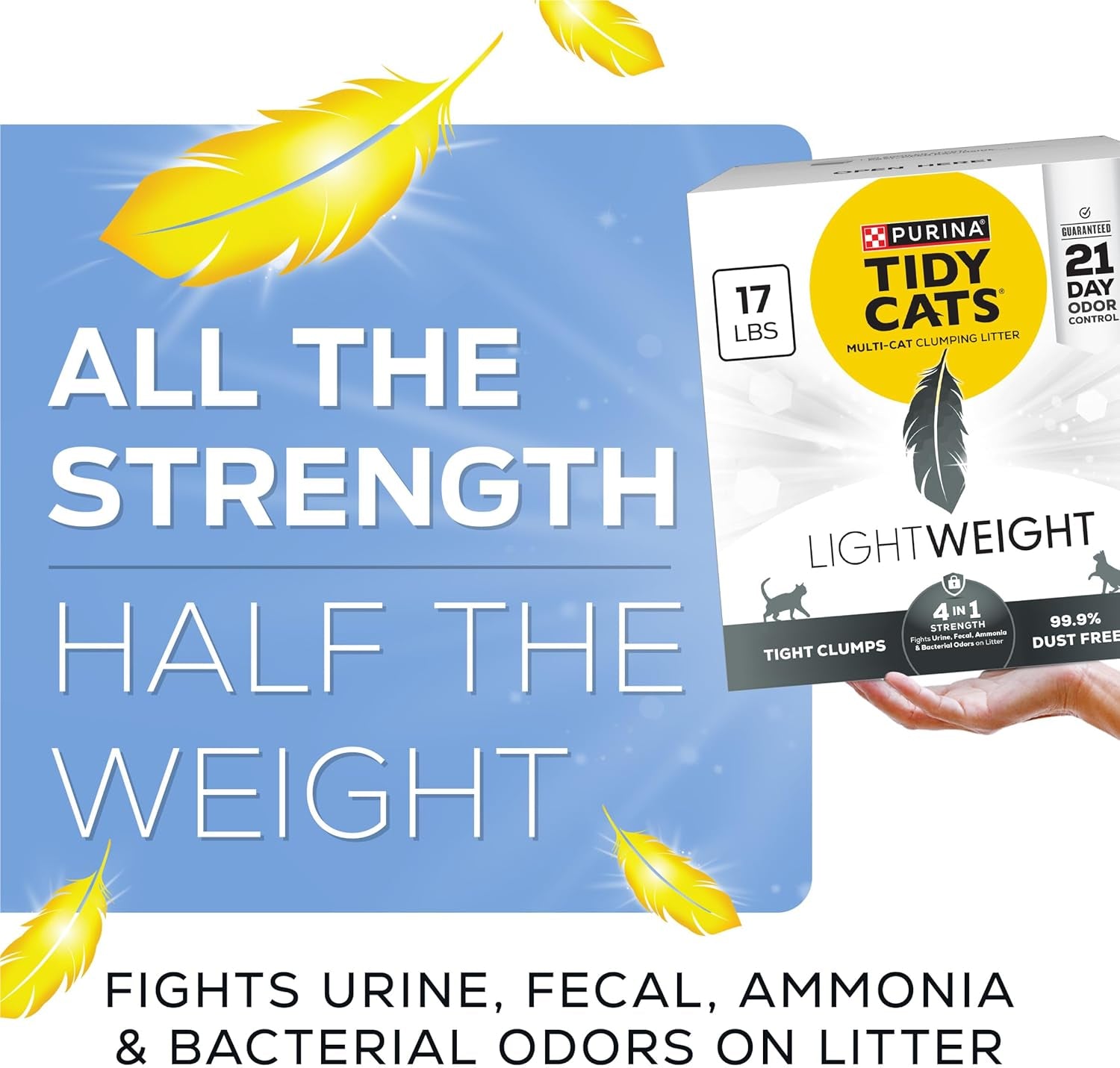 Multi Cat, Clumping Cat Litter, Lightweight 4-In-1 Strength