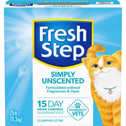 Simply Unscented Litter - Clumping Cat Litter - 25Lbs