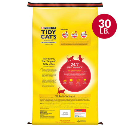 Purina Non-Clumping Litter, 24/7 Performance Odor Control Formula, 30 Lb
